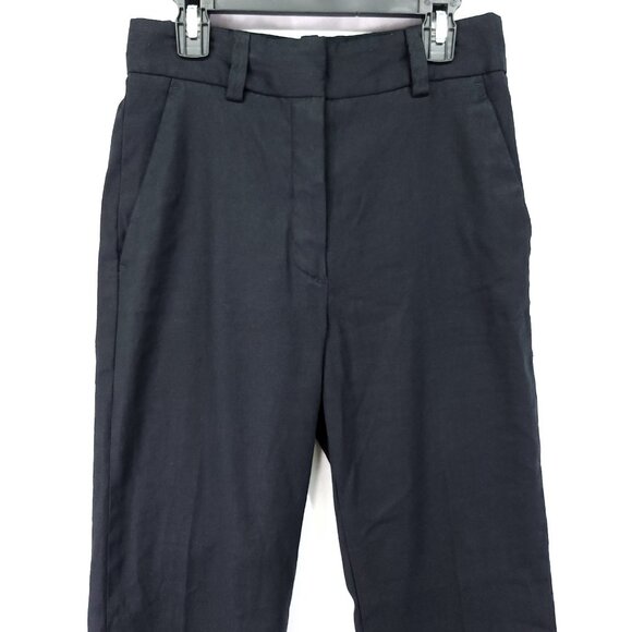 Massimo Dutti Wool Blend Dress Pants Size 2 Straight Leg Pockets - Picture 6 of 13